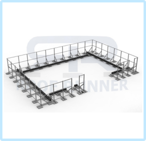 Roof Runner Free Standing Screen System
