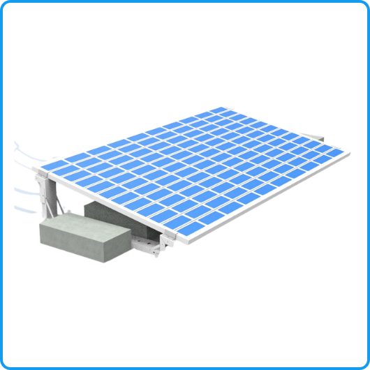 Roof Runner 2PS commercial ballast support system installed on a rooftop