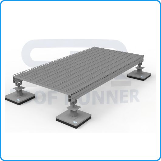 Roof Runner bespoke access stepup on a rooftop