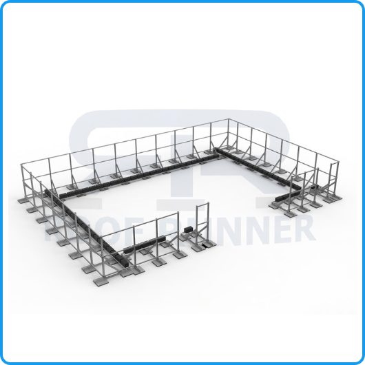 Roof Runner Free Standing Screen System